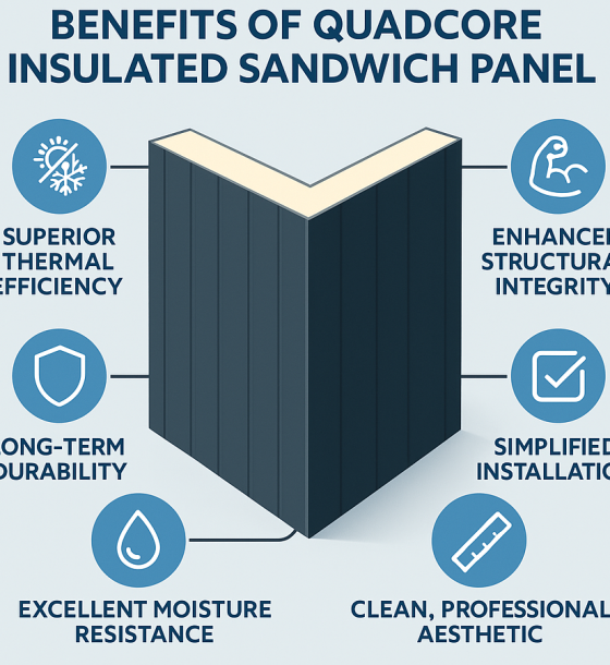 Benefits of QuadCore insulated sandwich panel